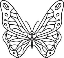 vlinder vector lijn t-shirt ontwerp