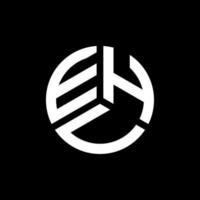 ehu brief logo ontwerp op witte achtergrond. ehu creatieve initialen brief logo concept. ehu brief ontwerp. vector
