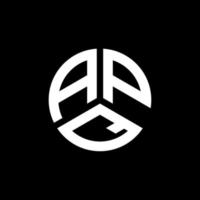 apq brief logo ontwerp op witte achtergrond. apq creatieve initialen brief logo concept. apq brief ontwerp. vector