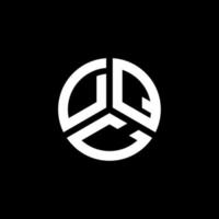 dqc brief logo ontwerp op witte achtergrond. dqc creatieve initialen brief logo concept. dqc-briefontwerp. vector