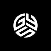 gys brief logo ontwerp op witte achtergrond. gys creatieve initialen brief logo concept. gys brief ontwerp. vector