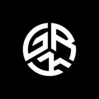grk brief logo ontwerp op witte achtergrond. grk creatieve initialen brief logo concept. grk brief ontwerp. vector
