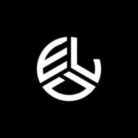 eld brief logo ontwerp op witte achtergrond. eld creatieve initialen brief logo concept. eld brief ontwerp. vector