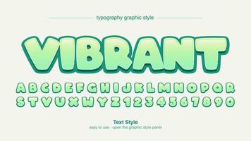 groene cartoon strips typografie design vector