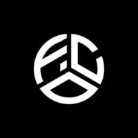 fco brief logo ontwerp op witte achtergrond. fco creatieve initialen brief logo concept. fco brief ontwerp. vector