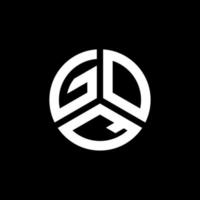 goq brief logo ontwerp op witte achtergrond. goq creatieve initialen brief logo concept. goq-briefontwerp. vector