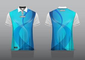 poloshirt uniform ontwerp voor buitensporten vector