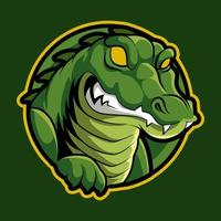 alligator, mascot esports logo vectorillustratie voor gaming en streamer