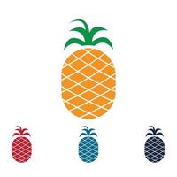 ananas tropisch fruit vectorillustratie. vector