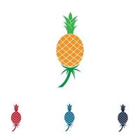 ananas tropisch fruit vectorillustratie. vector