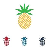 ananas tropisch fruit vectorillustratie. vector