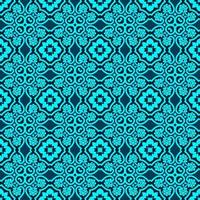 turkoois en donkerblauw geometrisch patroon vector