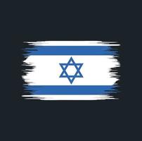 israëlische vlag borstel vector