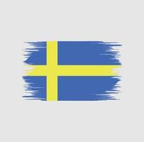 zweedse vlag borstel vector