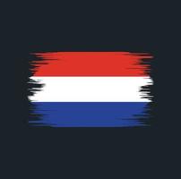 nederlandse vlag borstel vector