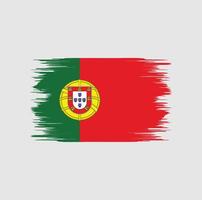 Portugese vlagborstel flag vector