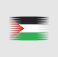 Palestina vlag borstel. nationale vlag vector