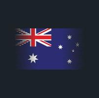 Australische vlagborstel. nationale vlag vector