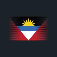 antigua en barbuda vlagborstel. nationale vlag vector