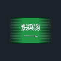 vlagborstel van saoedi-arabië. nationale vlag vector