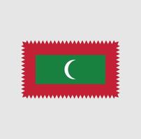 Maldiven vlag vector ontwerp. nationale vlag