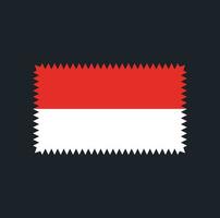 indonesië vlag vector ontwerp. nationale vlag