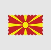 Noord-Macedonië vlag vector ontwerp. nationale vlag