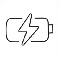 batterij opladen. hand getrokken ev doodle pictogram. vector