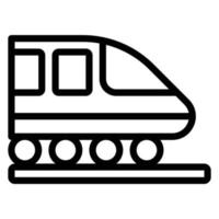 eenvoudig treinpictogram, bewerkbaar, 48 pixel vector