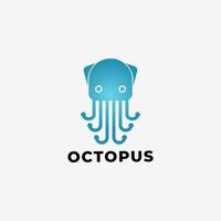 octopus modern logo vector ontwerp eenvoudig minimalistisch, octopus logo ontwerp pictogram sjabloon inspiratie