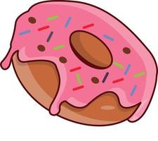 donut vectorillustratie op een background.premium kwaliteitssymbolen. vector iconen voor concept en grafisch ontwerp.