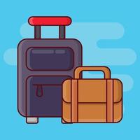 bagage vectorillustratie op een background.premium kwaliteitssymbolen. vector iconen voor concept en grafisch ontwerp.