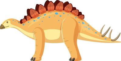 stegosaurus dinosaurus op witte achtergrond vector