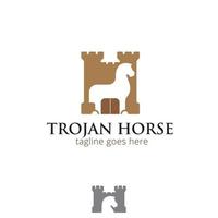 trojaans paard symbool vector