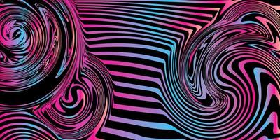 retro patroon achtergrond, abstracte swirl vortex achtergrond, 70s party achtergrond, twirl vorm patroon vector