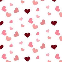 roze en Bourgondië hartenpatroon vector