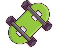 skateboard vectorillustratie op een background.premium kwaliteitssymbolen. vector iconen voor concept en grafisch ontwerp.