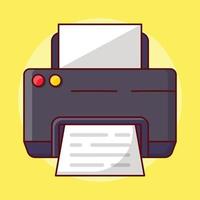 printer vectorillustratie op een background.premium kwaliteitssymbolen. vector iconen voor concept en grafisch ontwerp.