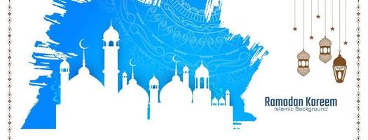 religieus ramadan kareem islamitisch festival bannerontwerp vector