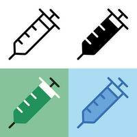 illustratie vectorafbeelding van injectie pictogram. perfect voor gebruikersinterface, nieuwe applicatie, enz. vector