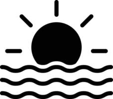 zon opkomst vector pictogram ontwerp illustratie