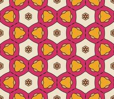 abstracte kleurrijke doodle geometrische naadloze bloemenpatroon. bloemen achtergrond. caleidoscoopmozaïek, geotegel van dunne lijnornament. vector