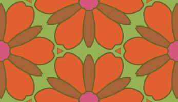 abstracte kleurrijke doodle geometrische naadloze bloemenpatroon. bloemen achtergrond. caleidoscoopmozaïek, geotegel van dunne lijnornament. vector