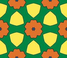 abstracte kleurrijke doodle geometrische naadloze bloemenpatroon. bloemen achtergrond. caleidoscoopmozaïek, geotegel van dunne lijnornament. vector