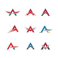 brief een logo set vector