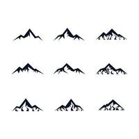 berg icon set vector