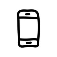 smartphone eenvoudig vectorpictogram vector