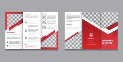 moderne zakelijke driebladige brochure vector