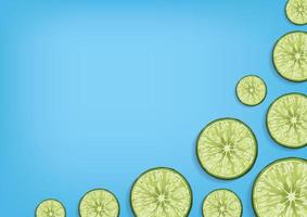 citroen vers fruit en groente achtergrond vector