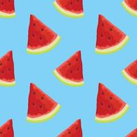 watermeloen groenten en fruit naadloze ontwerp vector